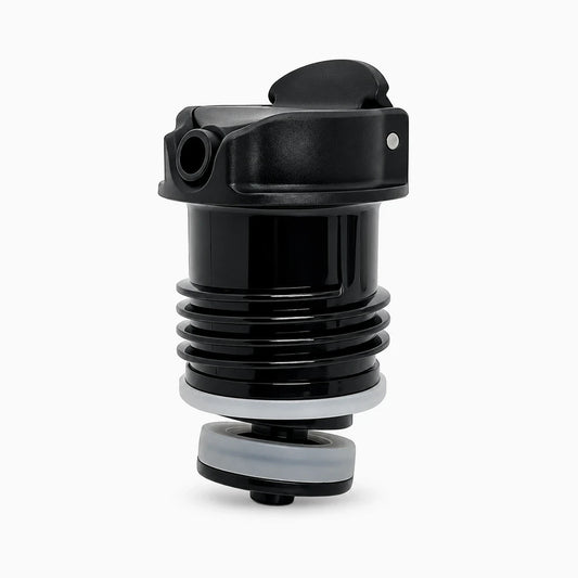 Bouchon thermos noir avec filetage universel compatible bouteilles isothermes 940 ml à 2,3 L
