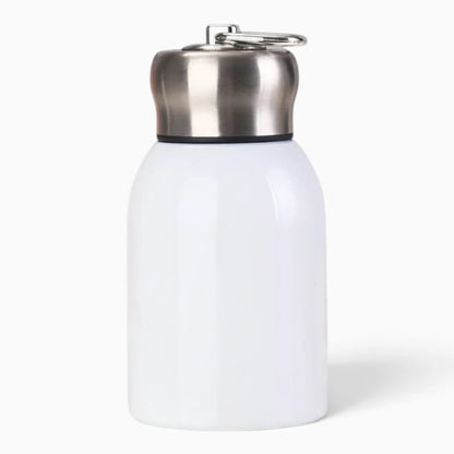 Mini bouteille isotherme inox, adaptée porte-gobelet voiture