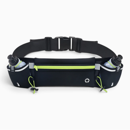 Ceinture running avec fixation stable pour randonnée et escalade, vue de face