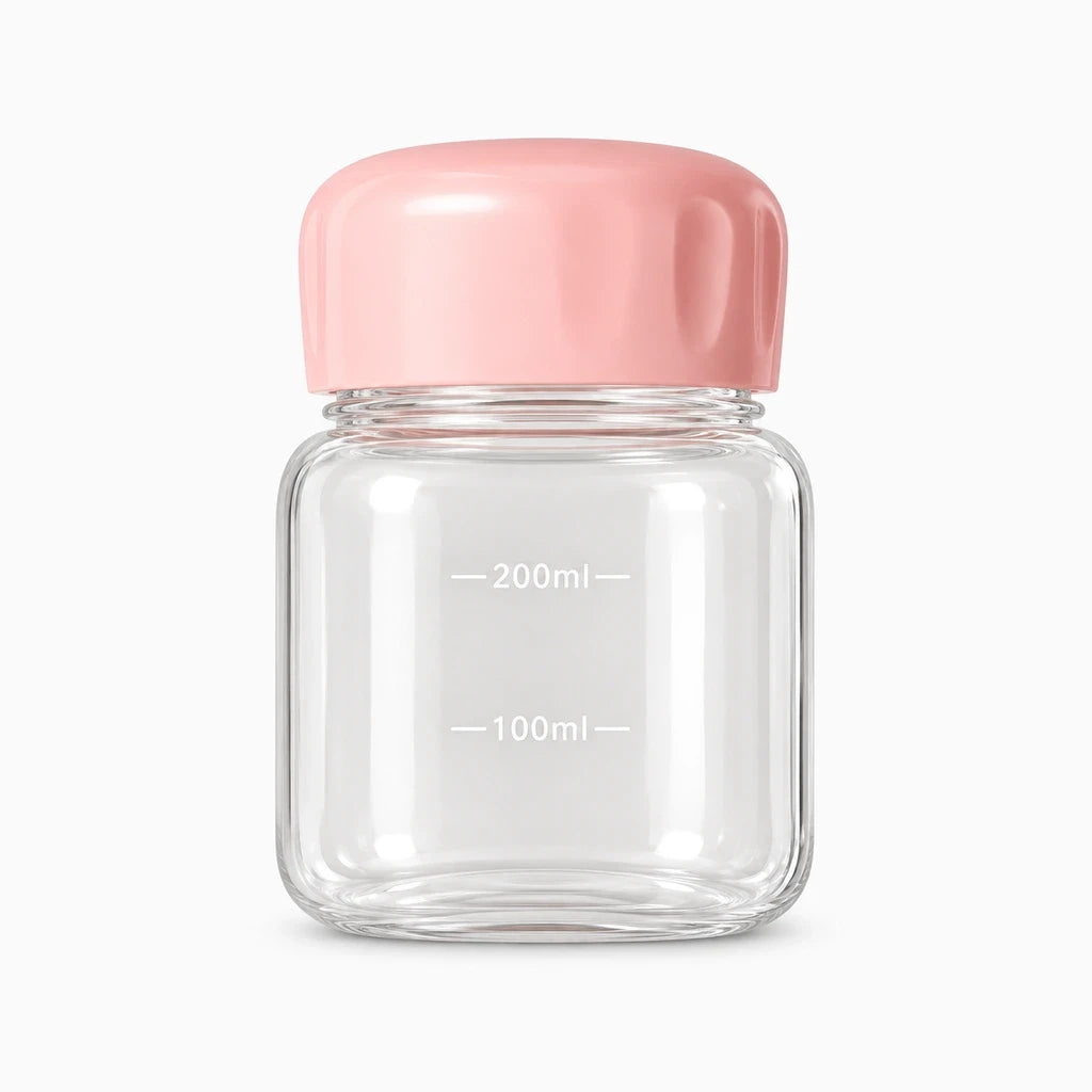 Petite bouteille 300ml compacte disponible en vert, rose et blanc