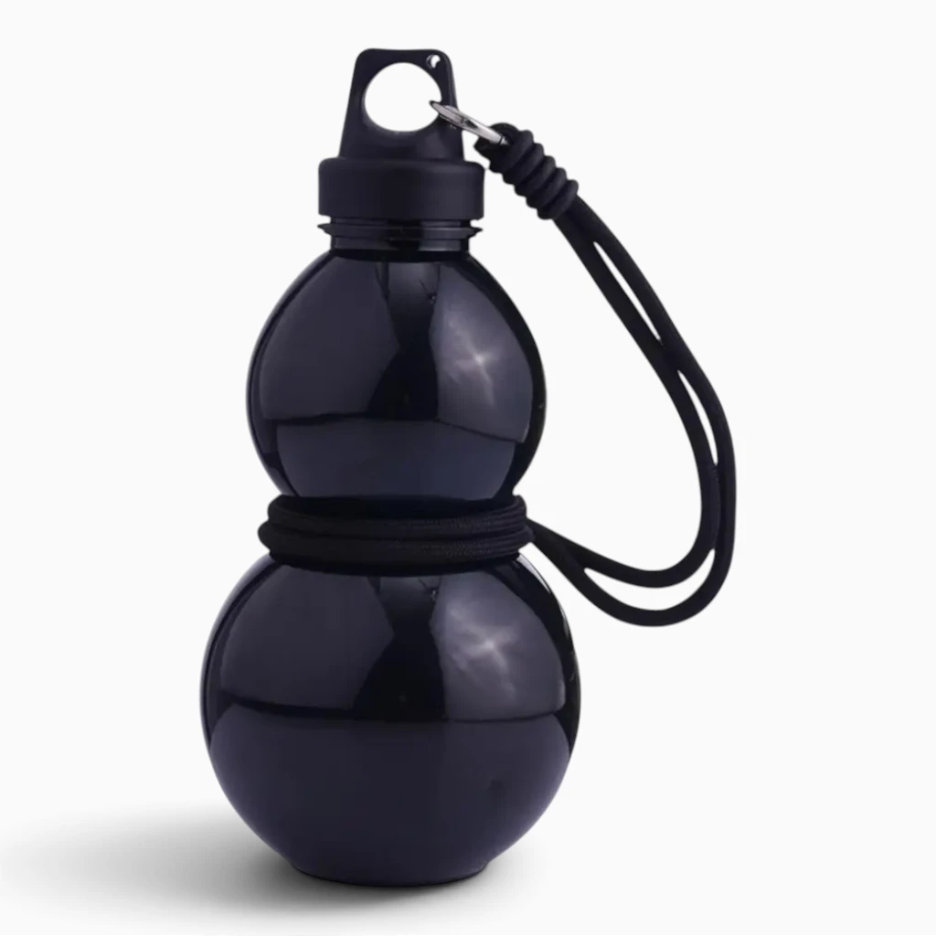 Gourde 750 ml, détail de la poignée et de la sangle