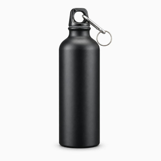 Gourde alu 500 ml avec mousqueton de fixation rapide sur anneau