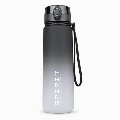 Gourde anti fuite rouge d'un litre, format ergonomique pour la prise en main