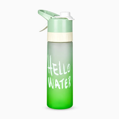 Gourde vaporisatrice compacte 650 ml, bouchon intégré avec fonction brumisation pour sports et sorties
