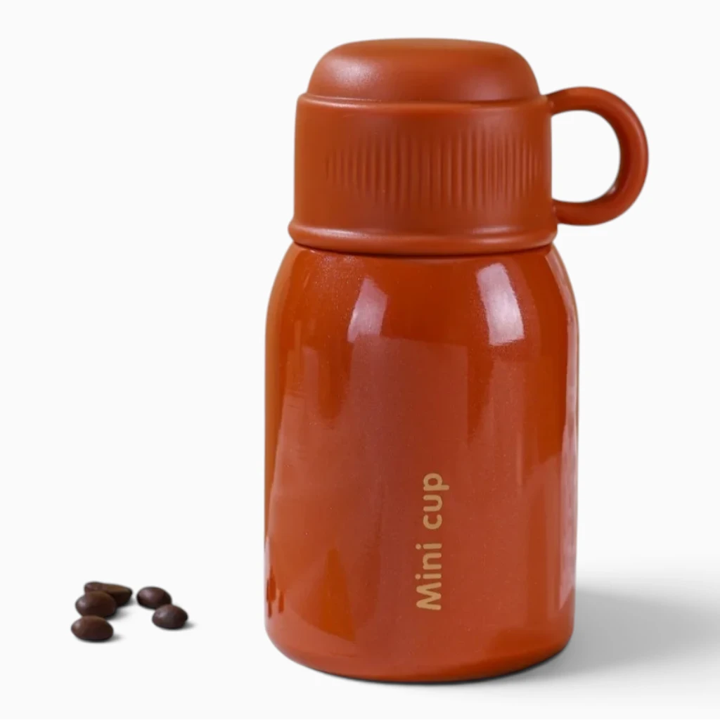 Gourde café isotherme robuste acier inoxydable résistante aux chocs