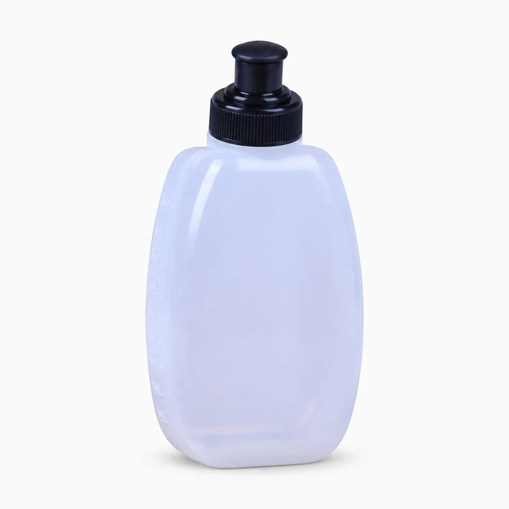 Gourde course à pied blanche 280 ml avec corps compact en plastique léger