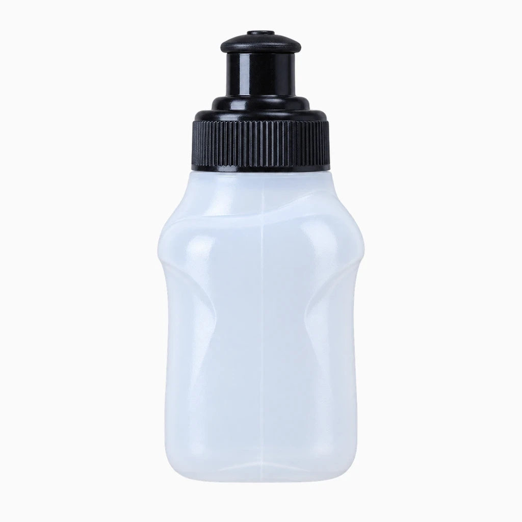 Gourde de course à pied format réduit en plastique blanc pour entraînement et marathon