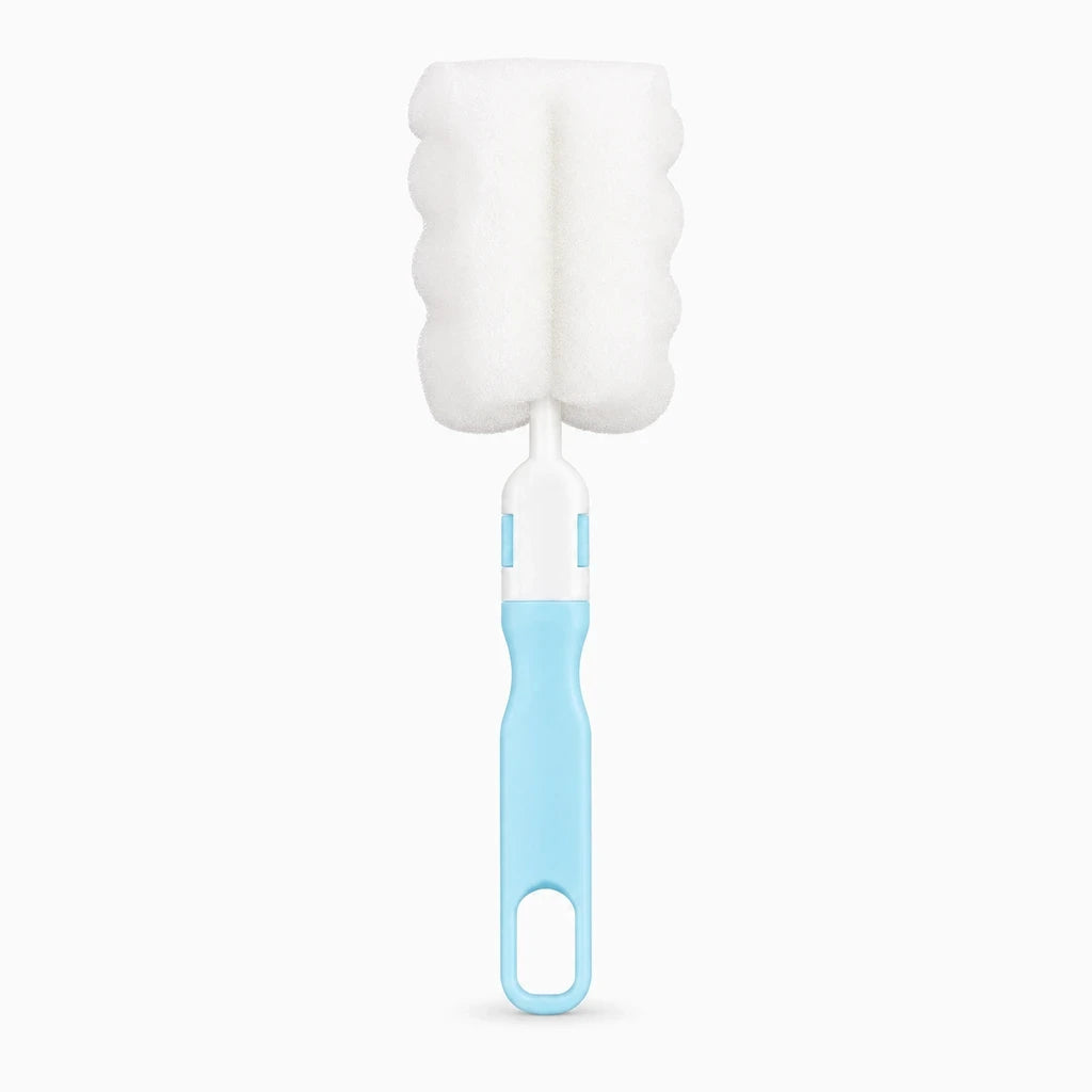 Bouteille grande capacité 2L turquoise et violet, design allongé pour sac de sport et voyage