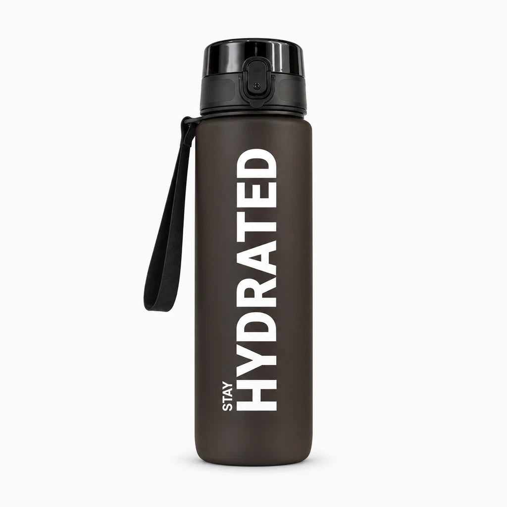 Bouteille réutilisable turquoise 1L, fermée hermétique, idéale pour vélo et activités outdoor