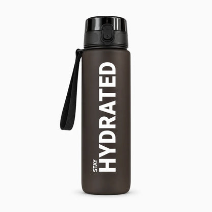 Bouteille réutilisable turquoise 1L, fermée hermétique, idéale pour vélo et activités outdoor