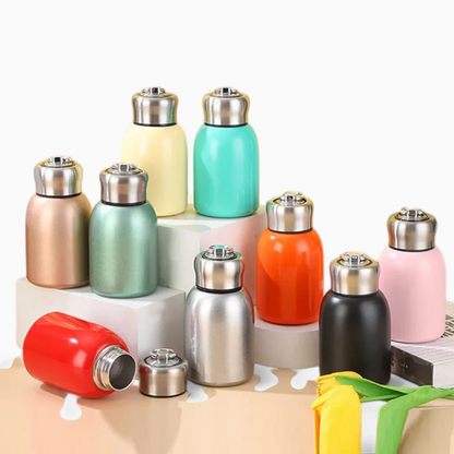Bouteille isolante 300 ml format mini-tasse avec anneau métallique