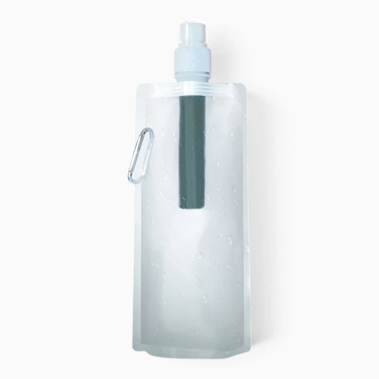 Gourde filtrante randonnée avec paille intégrée pour purifier l'eau en extérieur
