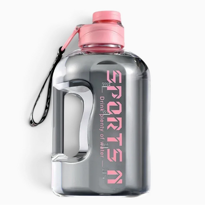 Gourde grande contenance 1,7 ou 2,7 litres en plastique sans BPA pour hydratation intensive