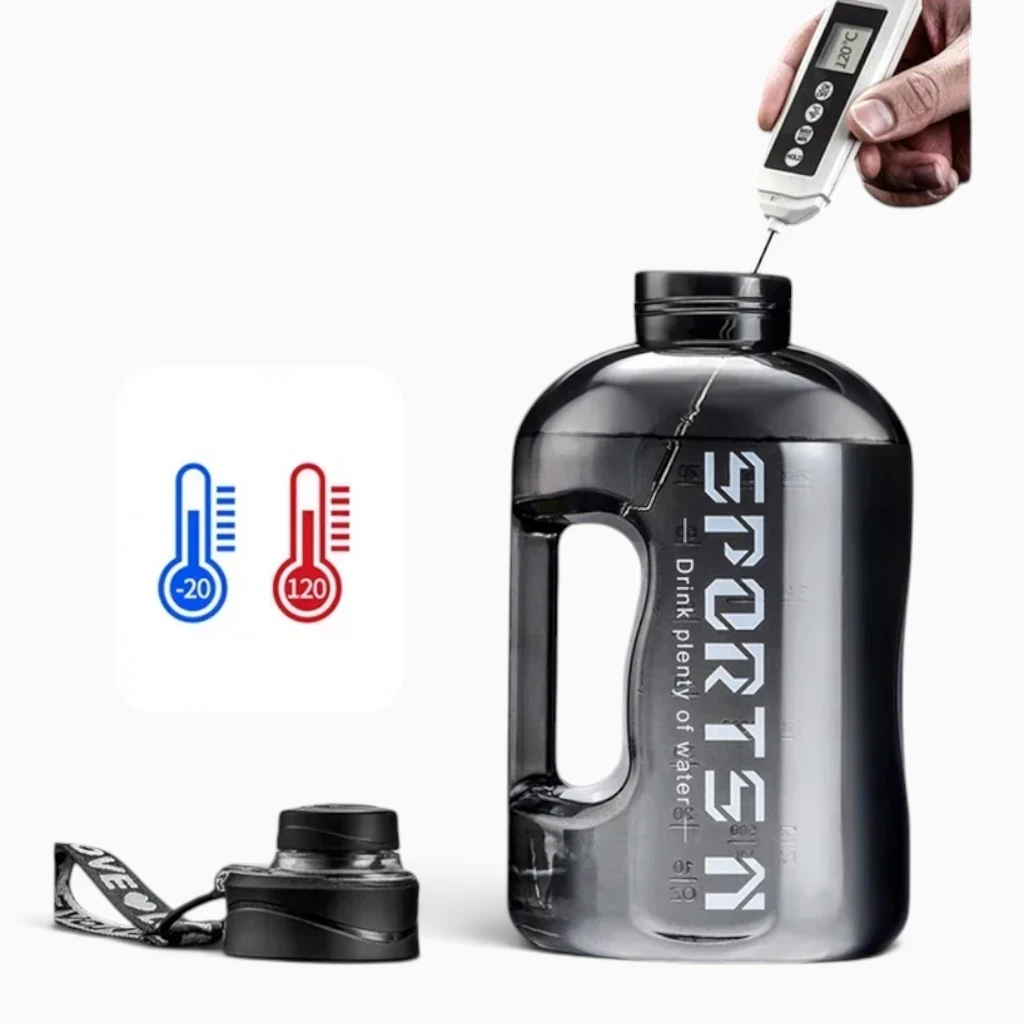 Grande gourde robuste avec design ergonomique pour les activités outdoor