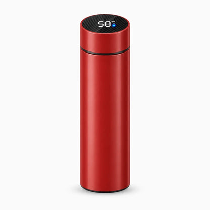 Bouteille double paroi isolée en noir avec infuseur intégré pour thé et café