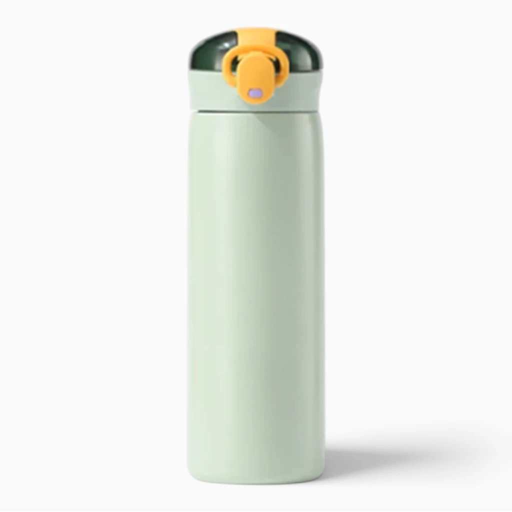 Gourde inox isotherme présentée de face
