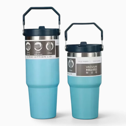 Gourde paille isotherme trajet quotidien transports commun