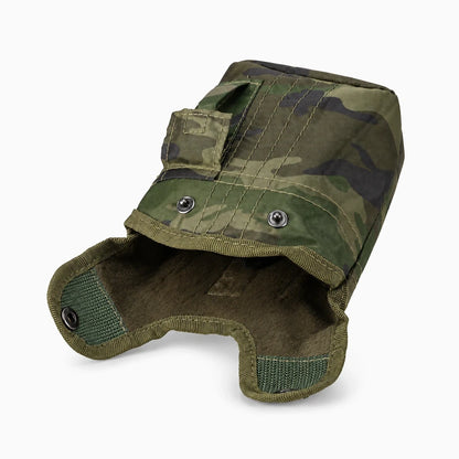 Bouteille militaire vert foncé avec fermeture vissée, format portable pour sac à dos de randonnée