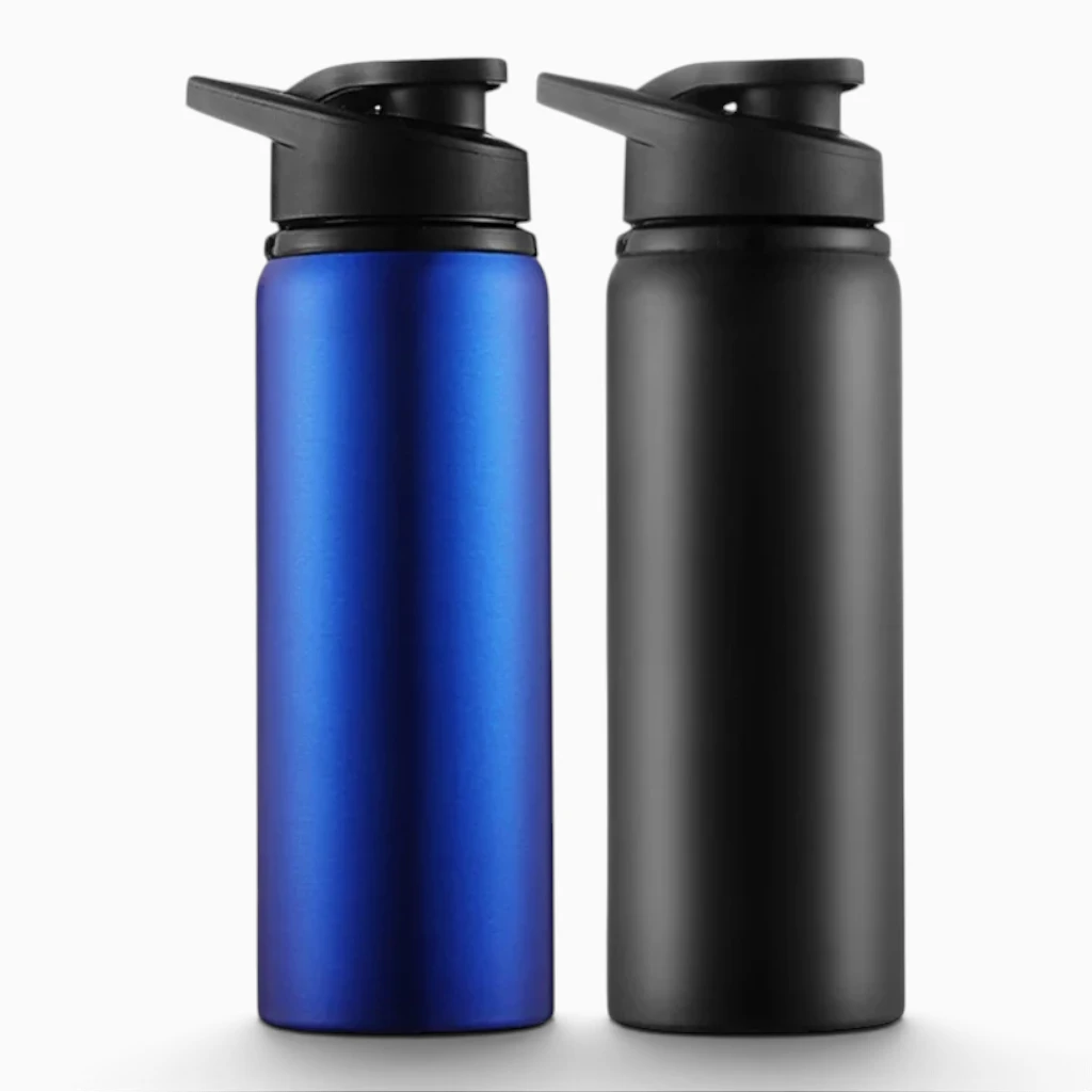 Gourde compacte en métal pour sac de sport