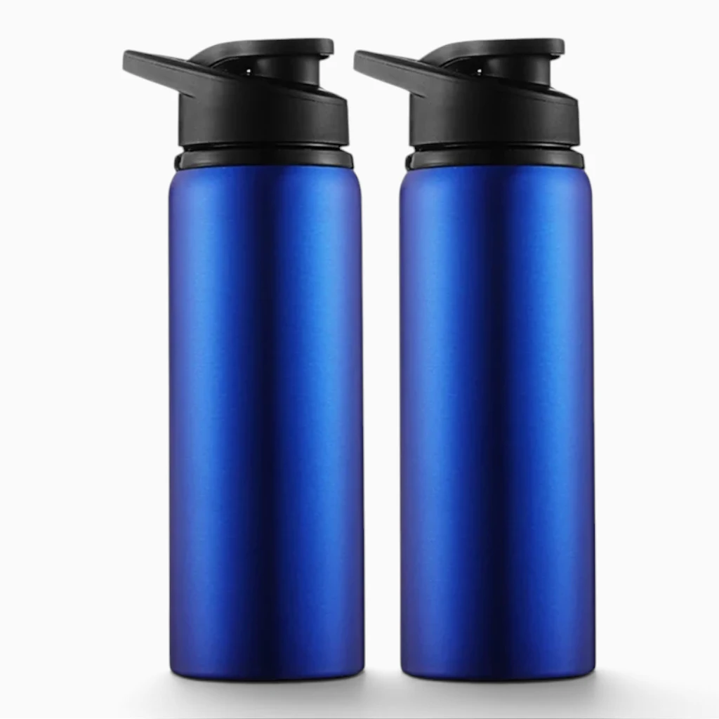 Bouteille de randonnée anti-fuite en aluminium