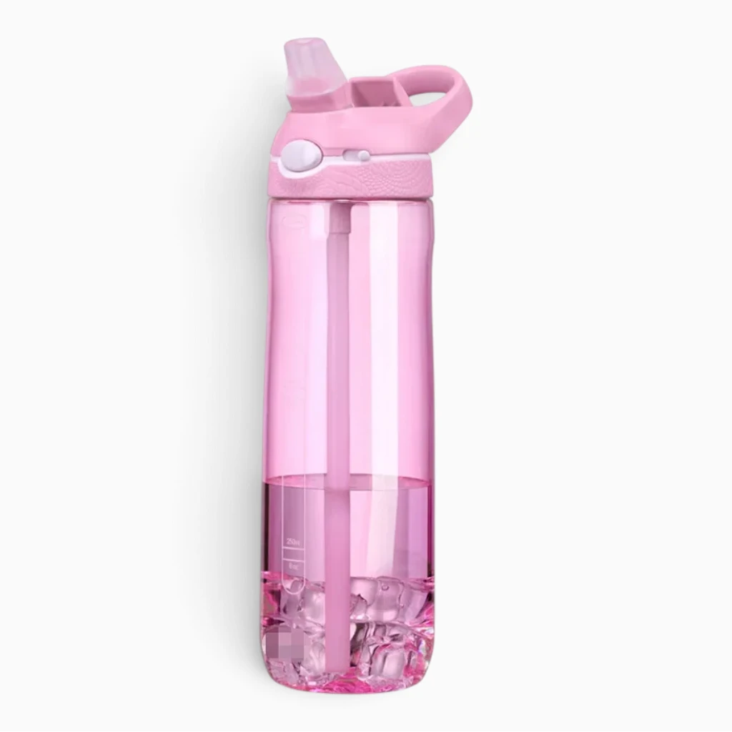Gourde paille adulte en plastique sans BPA