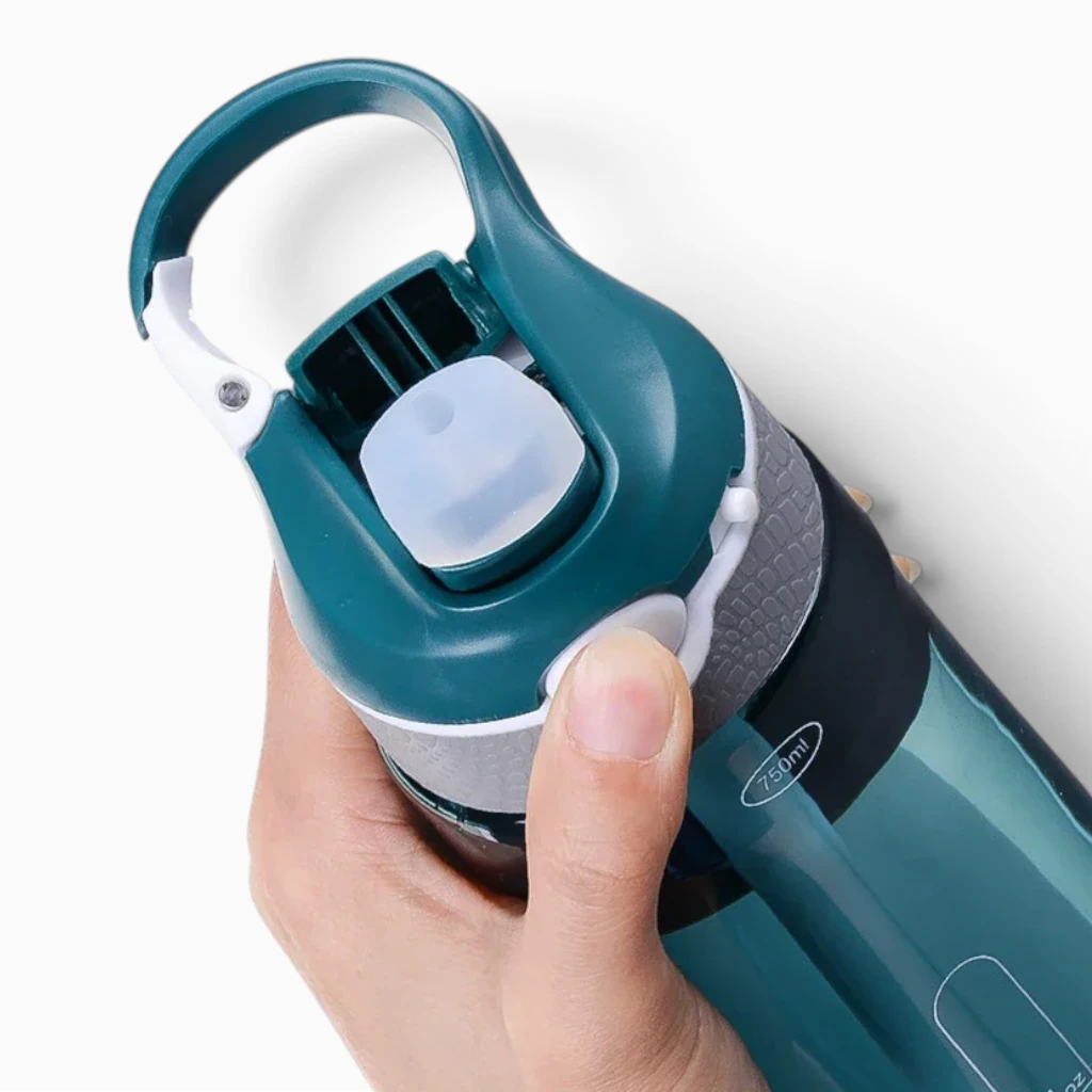 Embout paille réglable sur gourde de 750 ml, pratique pour les sorties camping et extérieur