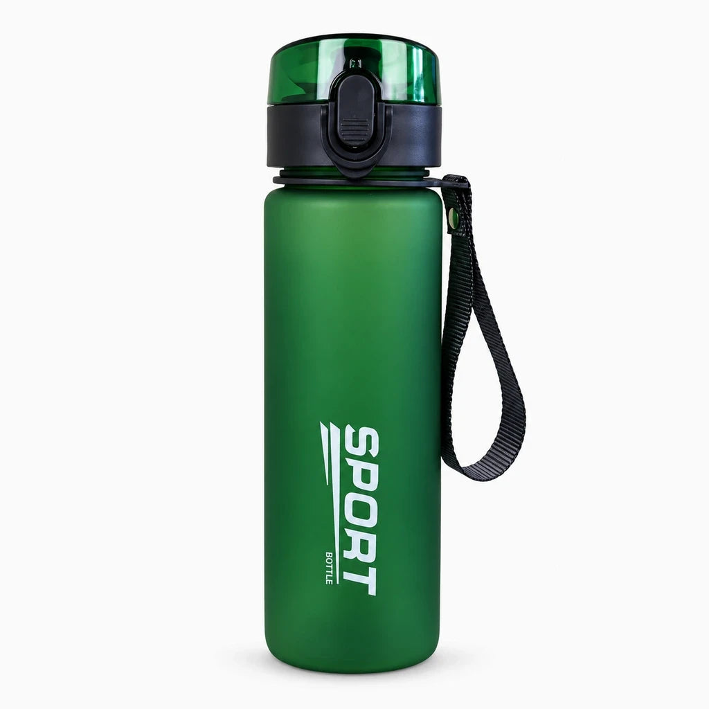 Détail du bouchon anti-fuite sur gourde sportive compacte rouge