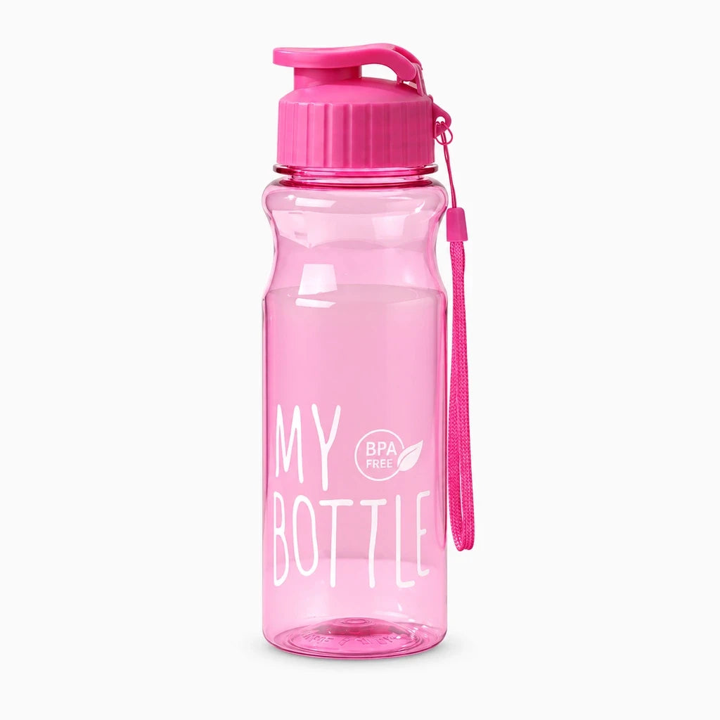 Bouteille sport réutilisable en rose, rouge ou violet pour les sorties en plein air