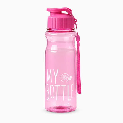 Bouteille sport réutilisable en rose, rouge ou violet pour les sorties en plein air