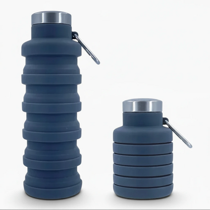 Bouteille rétractable dépliée prête à l'usage avec capacité généreuse