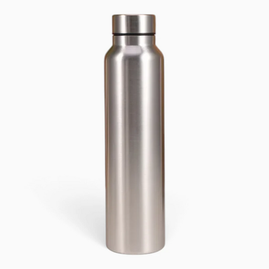 Gourde running 1000 ml en acier inoxydable avec design allongé épuré