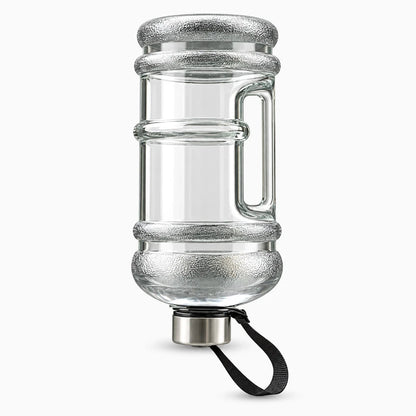 Bouteille d'hydratation 2 litres noir et transparent pour activités outdoor et trail