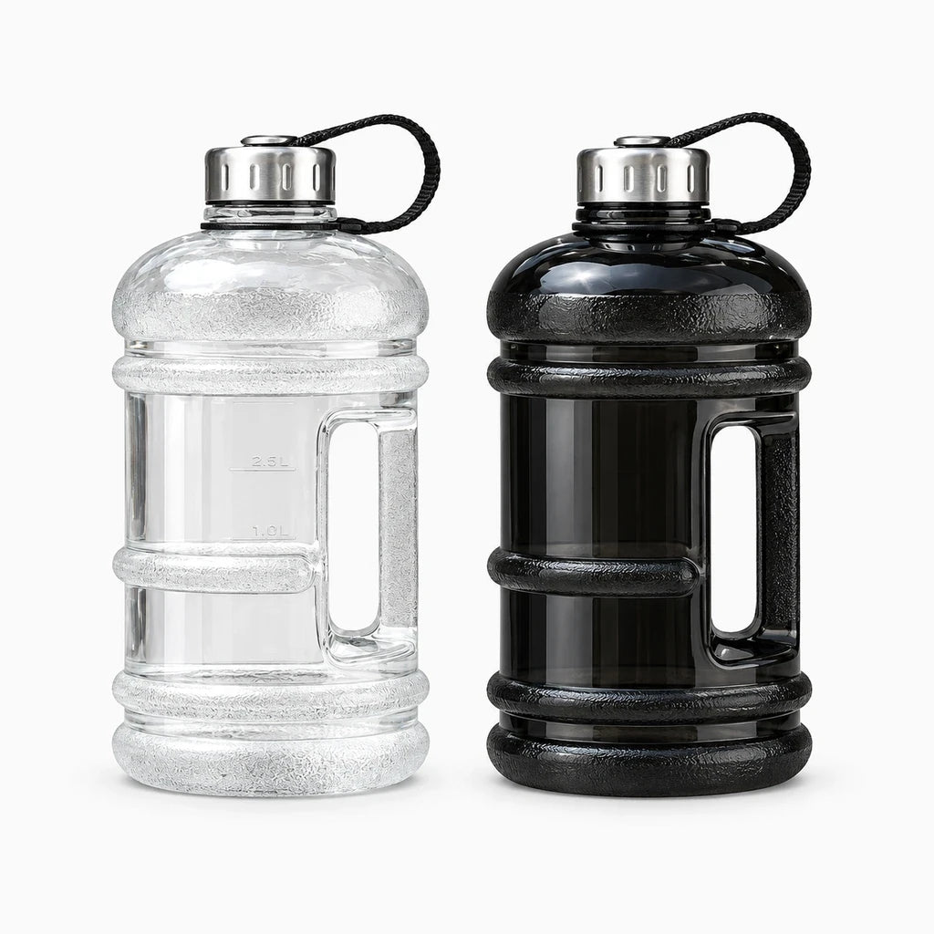 Réservoir d'eau trail capacité 2L en matière robuste avec marquages de niveau de remplissage