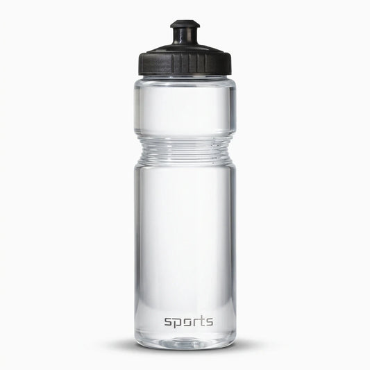 Gourde vélo route 750 ml en polypropylène transparent avec bouchon étanche