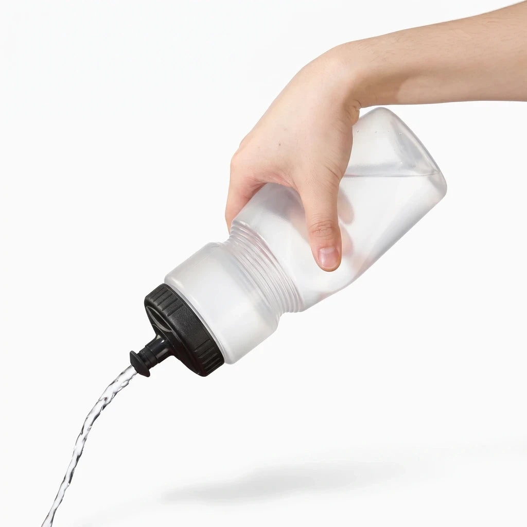 Bouteille souple compressible pour vélo route, design ergonomique sans BPA