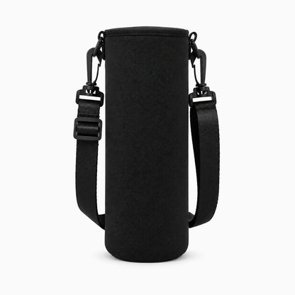 Étui de protection noir pour gourde de sport, compatible plusieurs formats