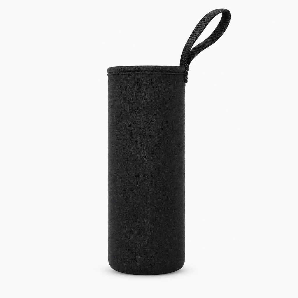 Étui noir pour bouteille d'eau, accessoire léger de transport et protection