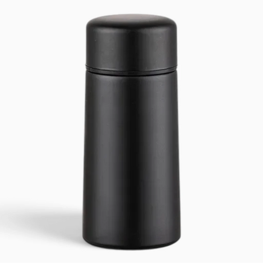 Mini gourde isotherme 160 ml en acier inoxydable, design compact pour poche