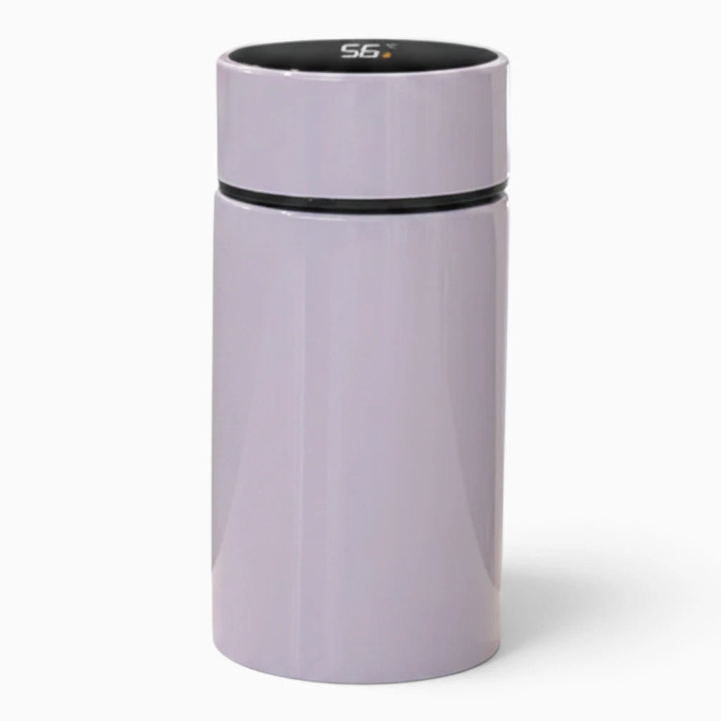 Mini thermos compact 200ml en acier inoxydable avec afficheur de température numérique