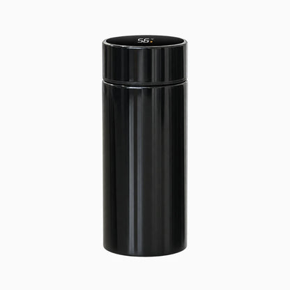 Miniature thermos blanc avec double paroi acier inoxydable et bouchon anti-fuite