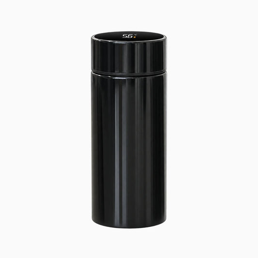 Miniature thermos blanc avec double paroi acier inoxydable et bouchon anti-fuite