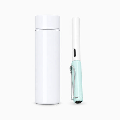 Mini thermos café multicolore avec paroi isotherme, format poche et sac