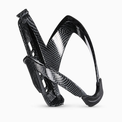 Porte bidon vélo route en fibre de carbone fixé sur cadre de vélo