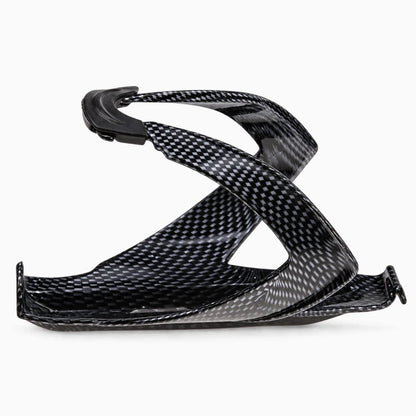 Accessoire porte bidon velo route en matière carbone résistante