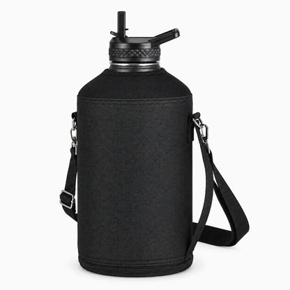Sacoche porte bouteille isotherme à bandoulière, maintien sécurisé pendant la randonnée
