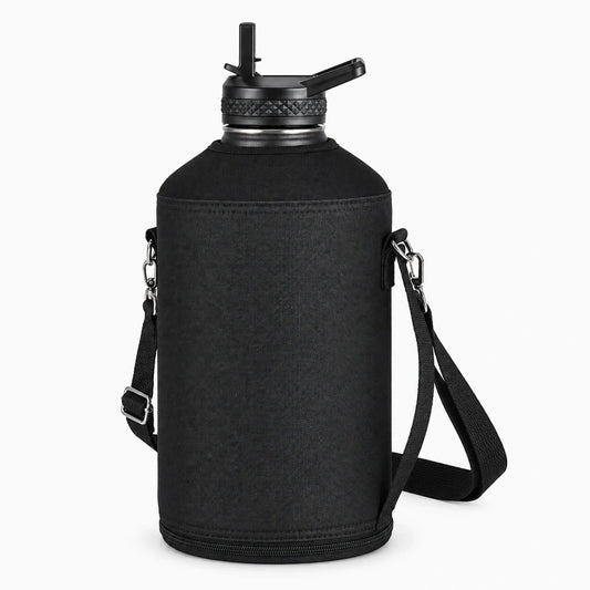 Sacoche porte bouteille isotherme à bandoulière, maintien sécurisé pendant la randonnée