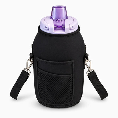 Porte bouteille isotherme porté en bandoulière, compatible avec grandes contenances