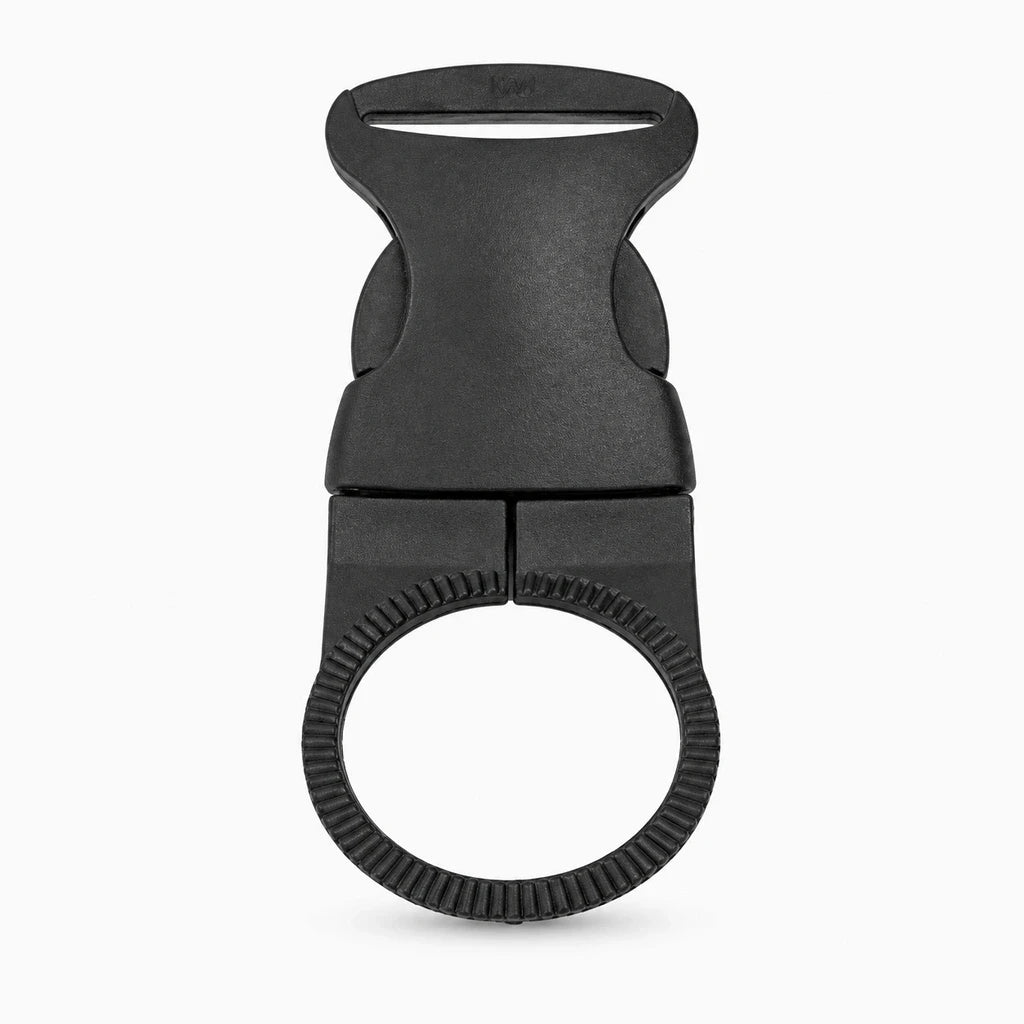 Ensemble de 5 accroche-gourdes noirs prêts à fixer sur ceinture ou boucle
