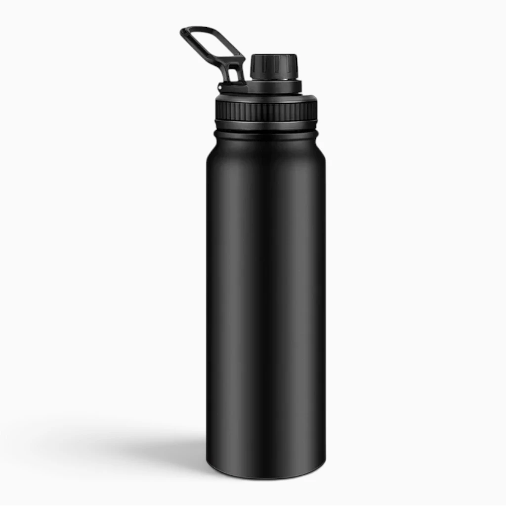 Thermos 1l double paroi en acier inoxydable avec ouverture ergonomique