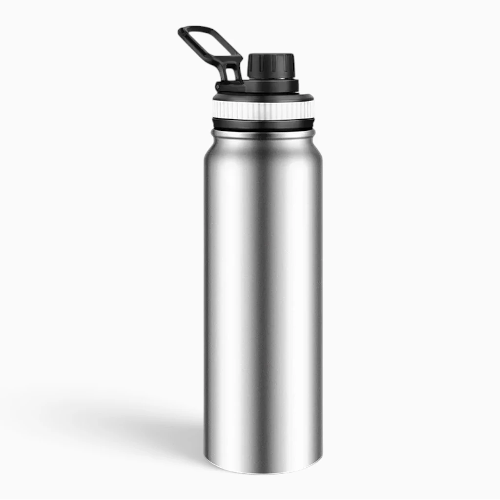 Bouteille isotherme 1 litre finition mate résistante aux chocs